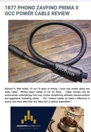 PRIMA OCC MKII AC POWER CABLE 電源線