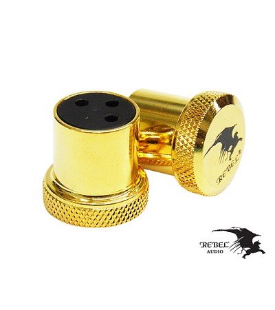 REBEL XLR平衡座濾波蓋鍍金(母頭) (2PCS)