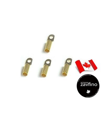 zavfino 1877 Phono Vinta-Clips 24K鍍金唱針插夾 (4pcs)