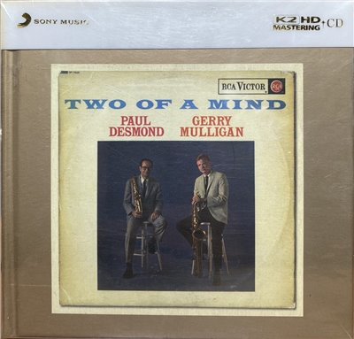 PAUL DESMOND & GERRY MULLIGAN 保羅．戴斯蒙&傑瑞．穆利根 / TWO OF A MIND ( K2HD )