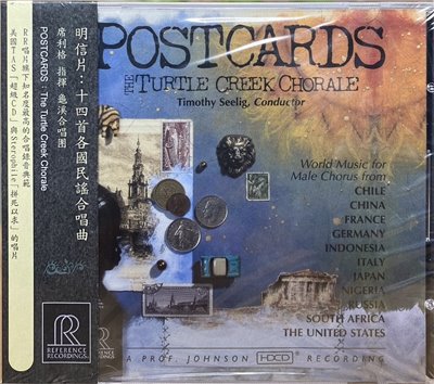 THE TURTLE CREEK CHORALE 龜溪合唱團 / POSTCARDS 明信片 : 十四首各國民謠合唱曲 (CD)