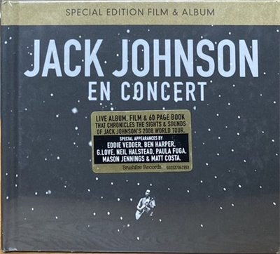 JACK JOHNSON 傑克強森 / EN CONCERT ( SPEICAL EDITION FILM & ALBUM )  原音精選 ( CD+DVD限量書裝盤 )